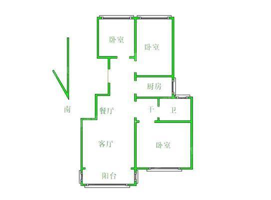 沧铁嘉苑3室2厅1卫89㎡