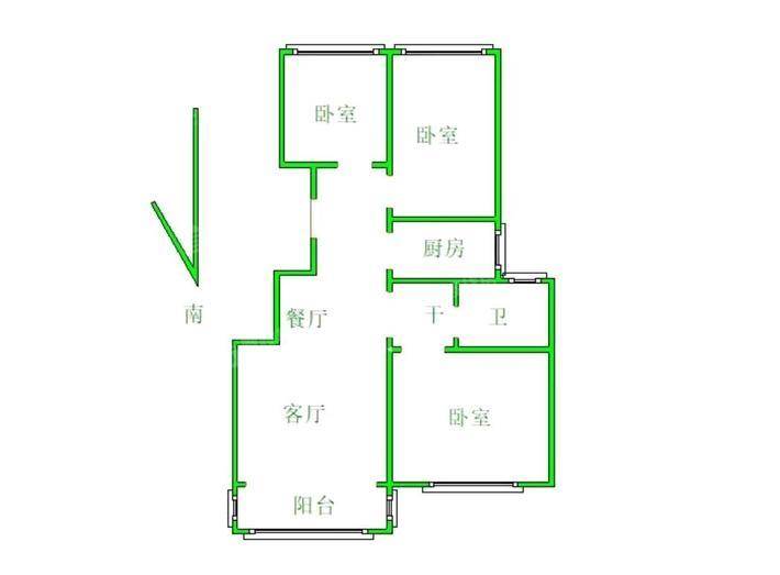 沧铁嘉苑3室2厅1卫89㎡