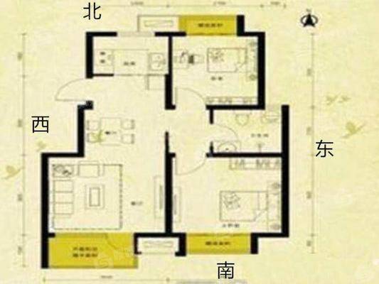 荣盛阿尔卡迪亚新儒苑2室2厅1卫74㎡