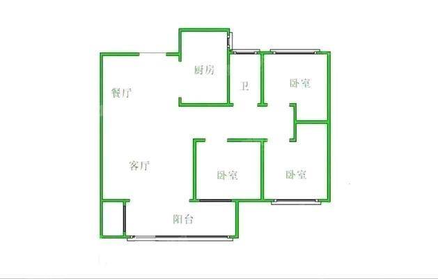 颐和新园3室2厅1卫103㎡