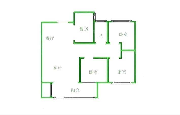 颐和新园3室2厅1卫103㎡