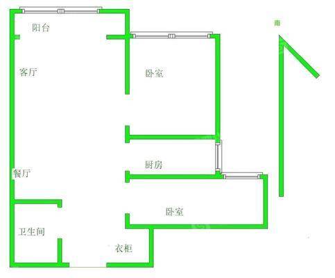 凤凰城（C区）2室2厅1卫95㎡
