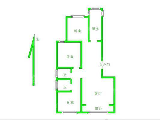 龙岸清华3室2厅2卫121㎡
