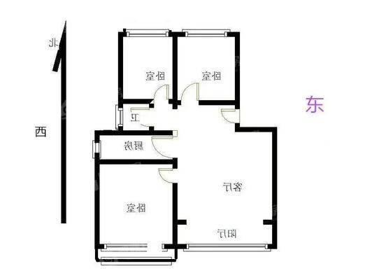 荣盛阿尔卡迪亚新儒苑3室2厅1卫91㎡