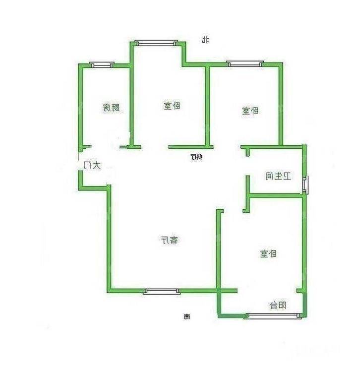 阿尔卡迪亚锦绣天地B区3室2厅1卫84㎡