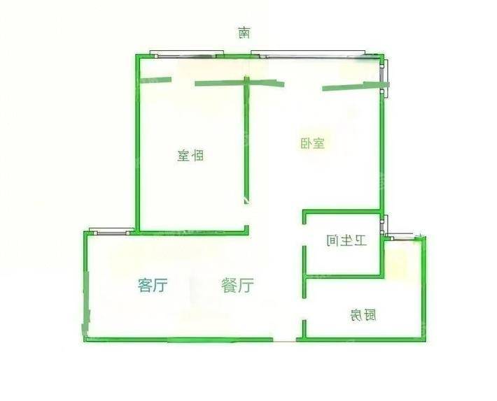 万泰丽景西区2室2厅1卫86㎡