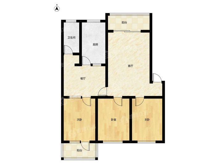 五金宿舍（建北街）3室2厅1卫127㎡