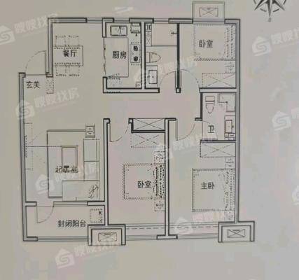 大运河新村（安运佳苑）3室2厅1卫110㎡