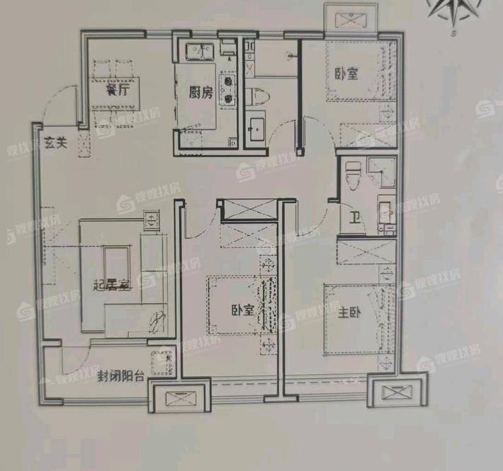 大运河新村（安运佳苑）3室2厅1卫110㎡