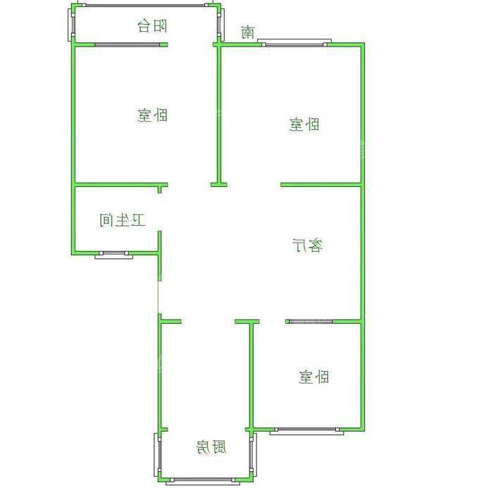 朝阳一区3室2厅1卫85㎡