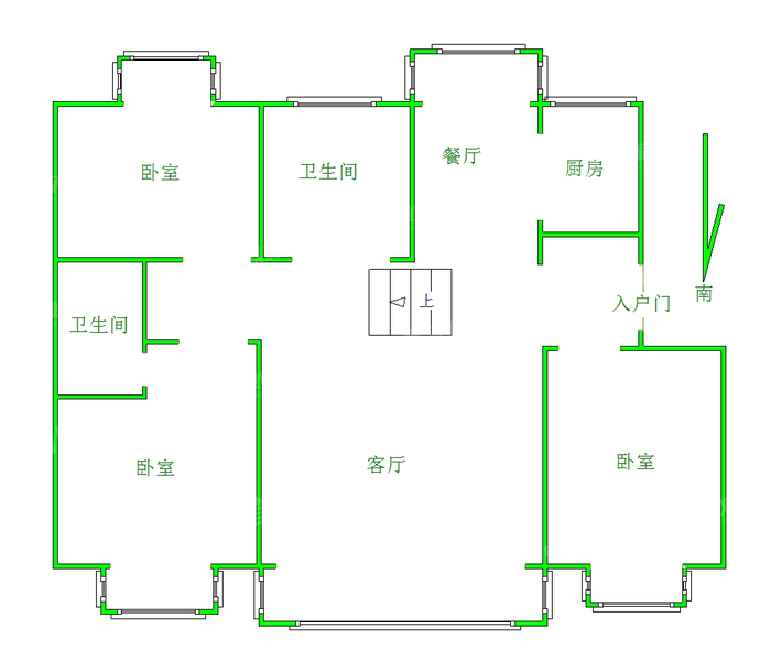 盛泽城市花园3室2厅2卫125㎡