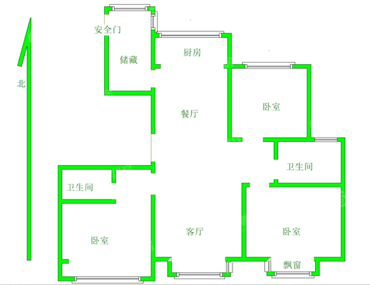 天成明月洲东区4室2厅2卫138㎡