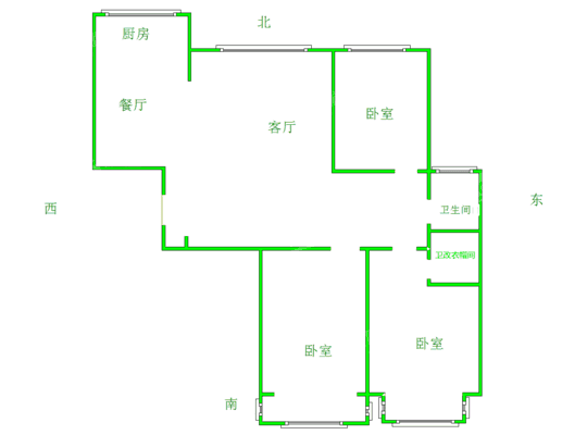 东方世纪城西区3室2厅2卫119㎡