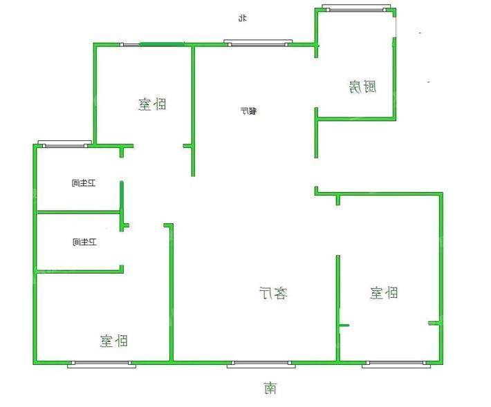 天成明月洲西区3室2厅2卫121㎡