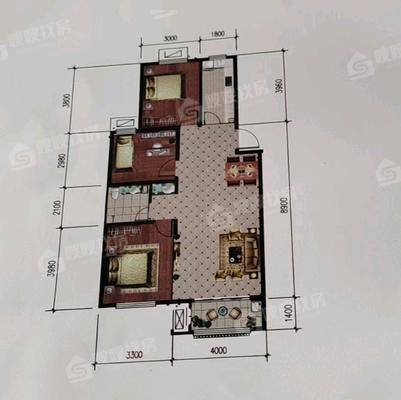 流津时代西区（5）3室2厅1卫115㎡