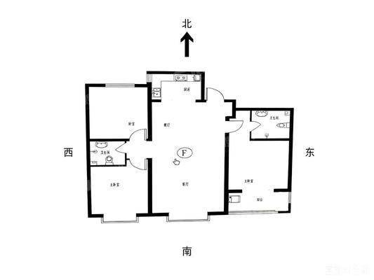 龙岸清华3室2厅2卫131㎡