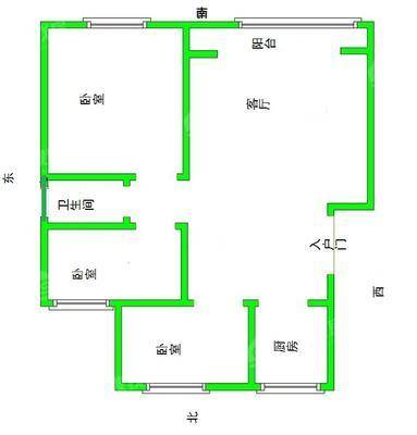 一世界书香华府3室2厅1卫123㎡