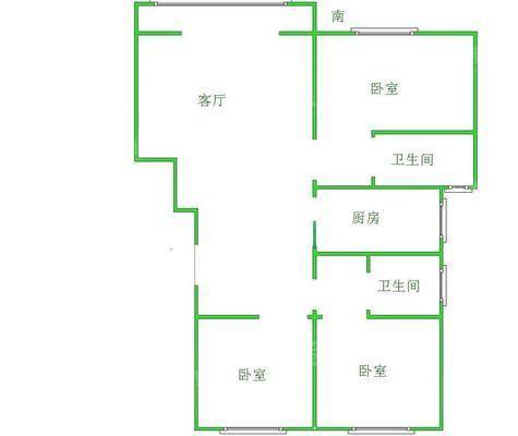 运河樾府3室2厅2卫124㎡