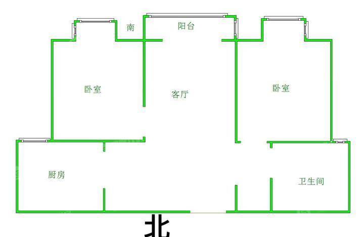 泰和世家（北区）2室2厅1卫92㎡