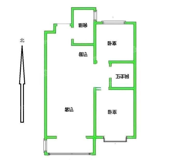 龙岸清华2室2厅1卫90㎡