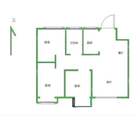 荣盛锦绣学府3室2厅1卫112㎡
