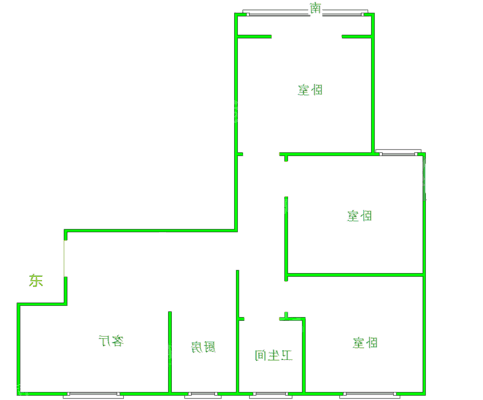 金域华城（金茂府）3室2厅1卫97㎡
