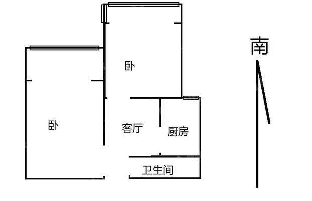 禧福荷堂D区2室1厅1卫64㎡