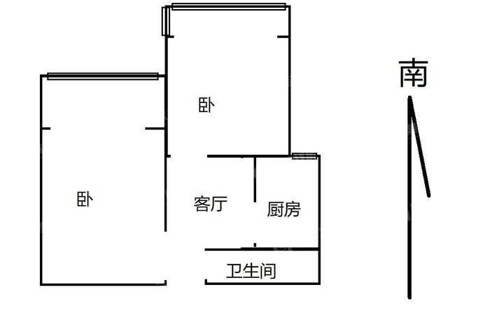 禧福荷堂D区2室1厅1卫64㎡