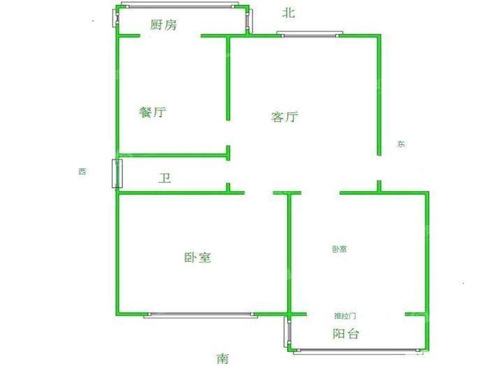 十三化建小区1室2厅1卫51㎡