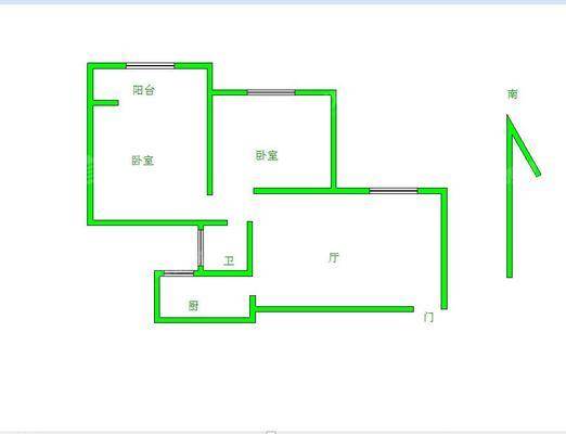 枫尚国际2室1厅1卫71㎡