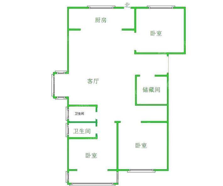 百合世嘉3室2厅2卫113㎡