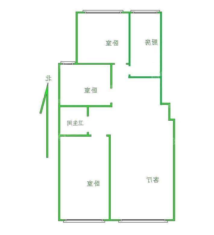 天成明月洲西区3室2厅1卫94㎡