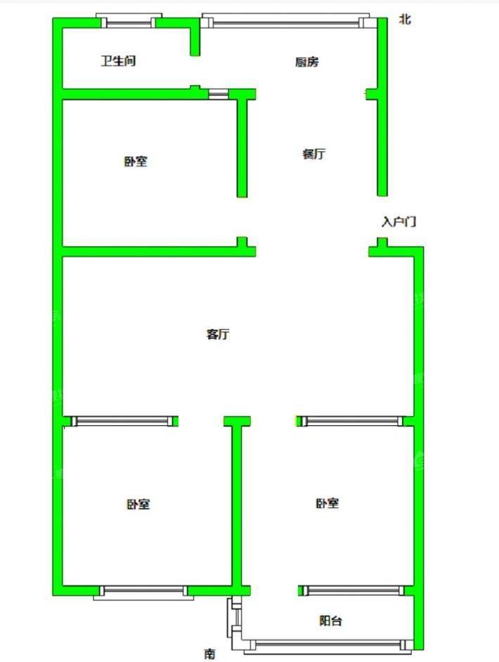 富苑小区3室2厅1卫99㎡