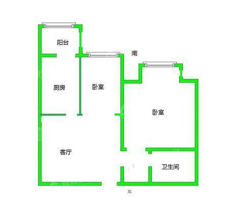 金鼎领域2室2厅1卫74㎡