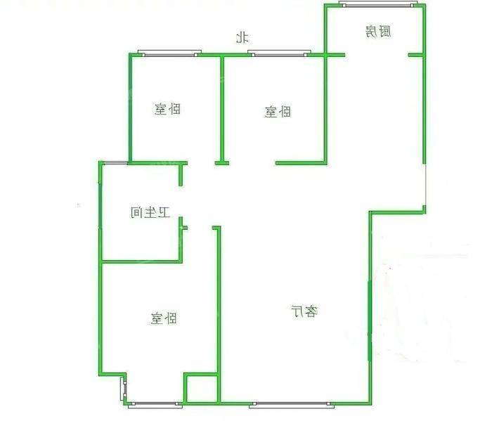 禧福荷堂C区3室1厅1卫125㎡