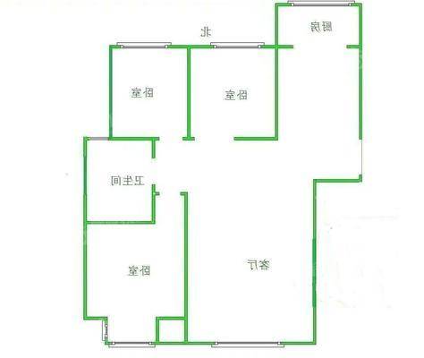 禧福荷堂C区3室2厅1卫125㎡