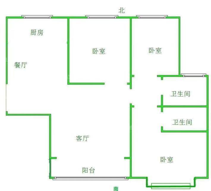 紫御华府3室2厅2卫120㎡