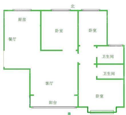 紫御华府3室2厅2卫120㎡