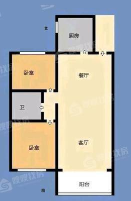 流津时代北区（6）2室1厅1卫87㎡