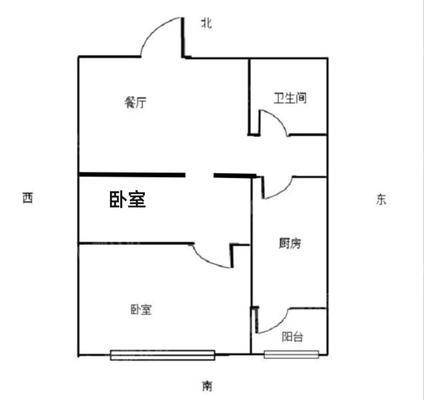 皇家壹里（C区）2室2厅1卫56㎡