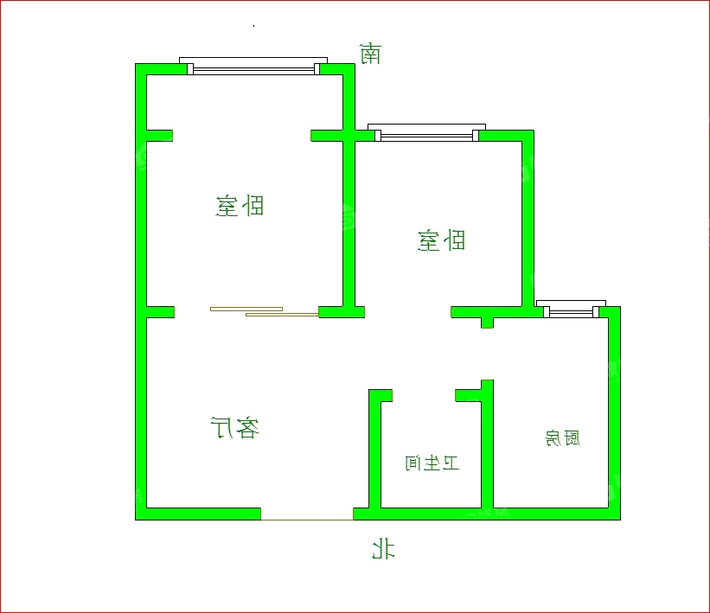 百合世嘉2室2厅1卫81㎡