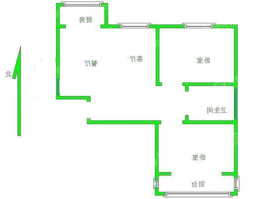 万泰丽景西区2室2厅1卫90㎡