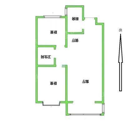 龙岸清华2室1厅1卫90㎡