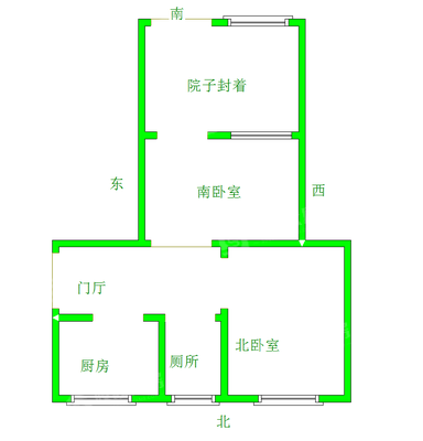 十三化建小区2室1厅1卫52㎡