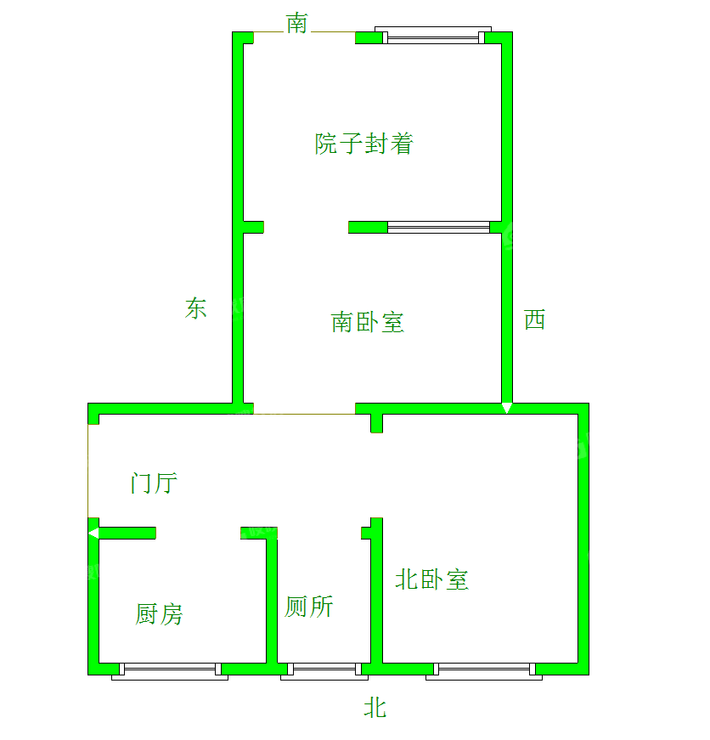 十三化建小区2室1厅1卫52㎡