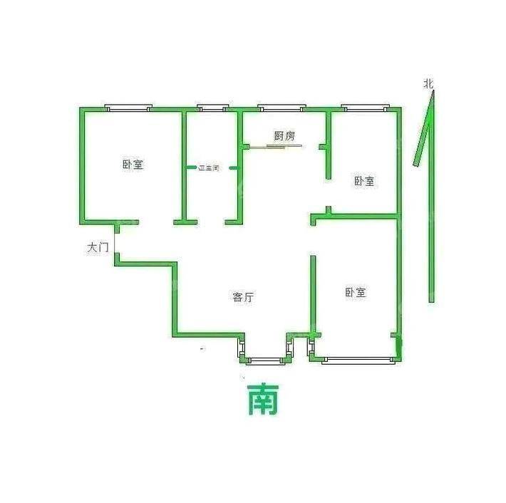 凤凰城（B区）3室2厅1卫99㎡