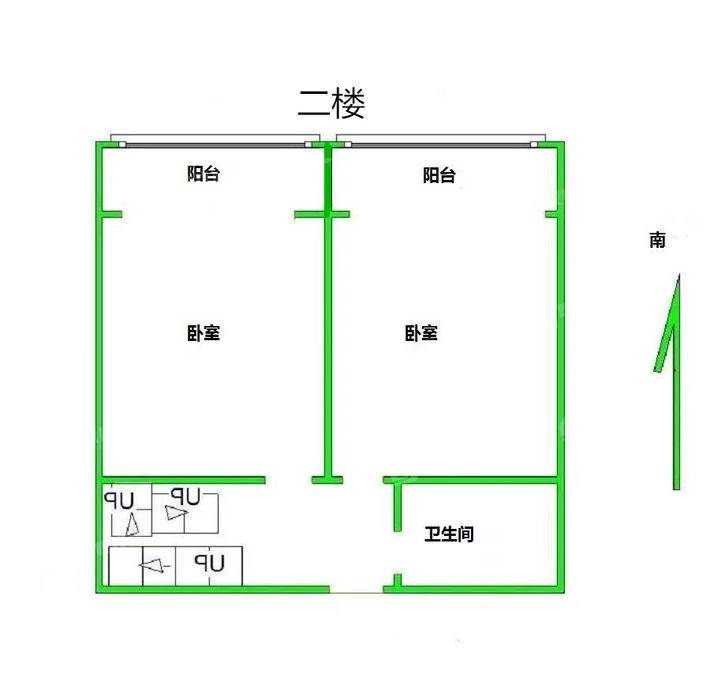 凤凰城（C区）2室2厅1卫117㎡
