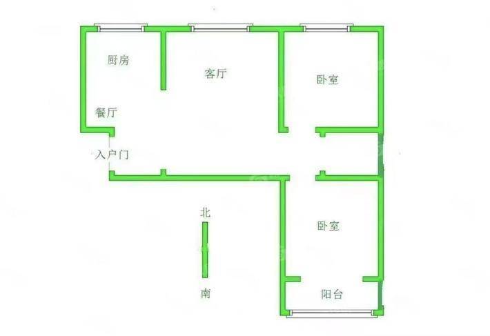 天天家园2室2厅1卫86㎡