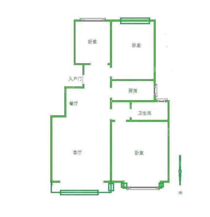 沧铁嘉苑3室2厅2卫89㎡