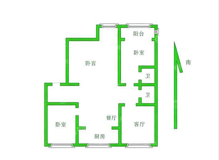 浮阳宜景3室2厅2卫138㎡